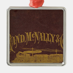 Business atlas metal ornament