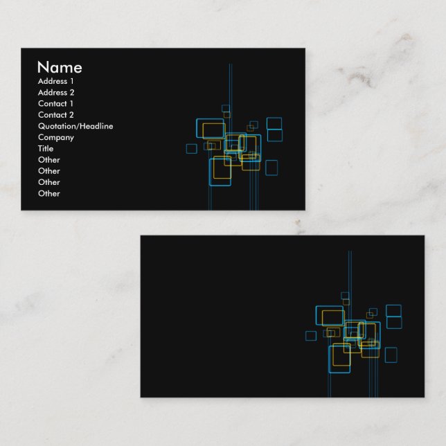 business b_box card (Front/Back)