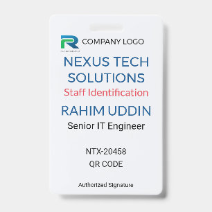 Business Badge Staff Badge – ID Logo