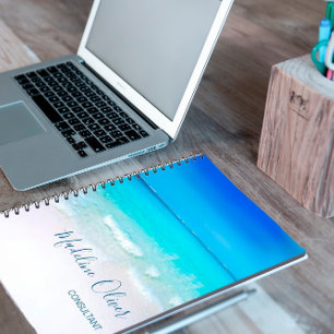 Business Beachside Ocean Summer Blue Notebook