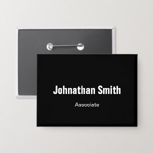 Business Black and White Employee Name and Title