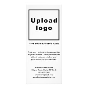 Business Black and White Rack Card