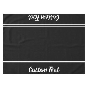 Business Black and White Script Text Template Tablecloth