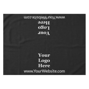 Business Black and White Website Text Company Logo Tablecloth