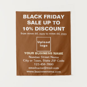 Business Black Friday Sale on Brown Tapestry