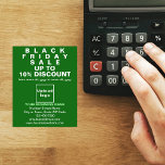 Business Black Friday Sale on Green Flyer<br><div class="desc">Customisable flyer with Black Friday Sale, your business name and other information of your business, a marketing material that you can use to attract more customers. Customise it and distribute it to attract more customers to buy your products or clients to like your services. Design colours are light green and...</div>