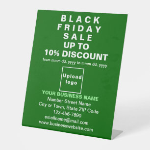 Business Black Friday Sale on Green Pedestal Sign