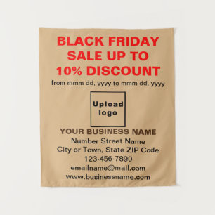 Business Black Friday Sale on Light Brown Tapestry