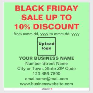 Business Black Friday Sale on Light Green