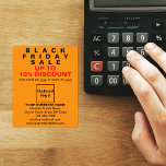 Business Black Friday Sale on Orange Colour Flyer<br><div class="desc">Customisable flyer with Black Friday Sale, your business name and other information of your business, a marketing material that you can use to attract more customers. Customise it and distribute it to attract more customers to buy your products or clients to like your services. Design colours are black and red...</div>