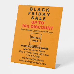 Business Black Friday Sale on Orange Colour Pedestal Sign