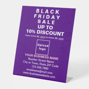 Business Black Friday Sale on Purple Pedestal Sign