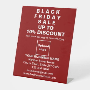 Business Black Friday Sale on Red Pedestal Sign