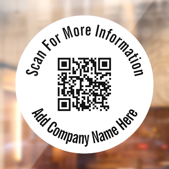 Business Black White Scan QR Code Company Name (Sheet 2)