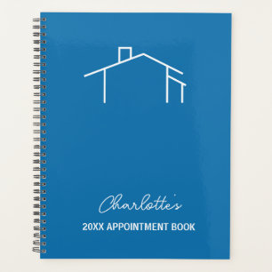 Business Blue House Logo Appointment Book Planner