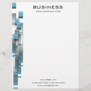 business_blue_letter customized letterhead
