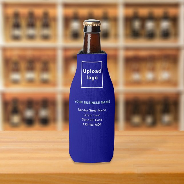 Business Brand Blue Bottle Cooler (Build brand name awareness. Your business brand on blue bottle cooler.)