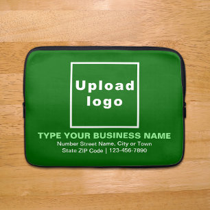 Business Brand Green Laptop Sleeve