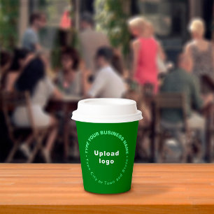 Business Brand Green Paper Cup