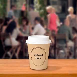 Business Brand Light Brown Paper Cup