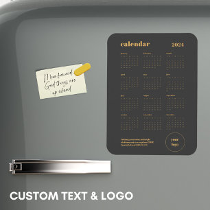 Business Brand Logo 2024 Christmas Calendar Magnet
