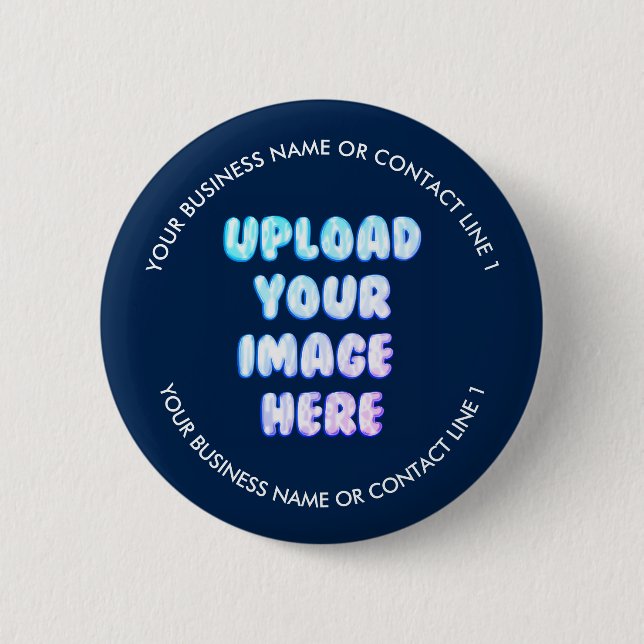 Business Brand Logo 6 Cm Round Badge (Front)