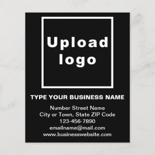 Business Brand Name on Black Flyer