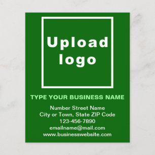 Business Brand Name on Green Flyer