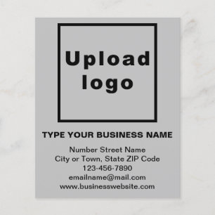 Business Brand Name on Grey Flyer