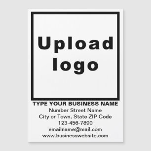 Business Brand on 5” x 7” White Magnetic Card