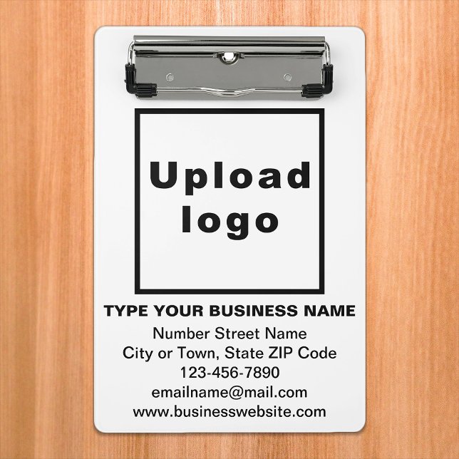 Business Brand on Black and White Mini Clipboard (Creator Uploaded)
