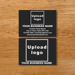 Business Brand on Black Calling Card