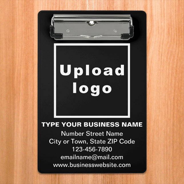Business Brand on Black Mini Clipboard (Creator Uploaded)