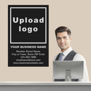Business Brand on Black Poster