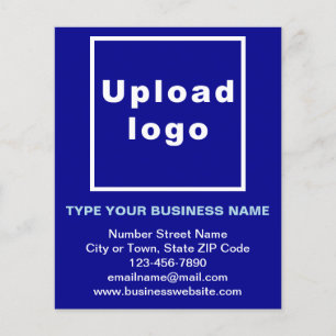 Business Brand on Blue Paper Sheet