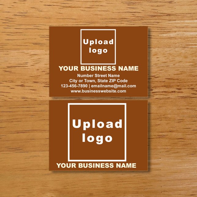 Business Brand on Brown Calling Card (Creator Uploaded)