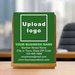 Business Brand on Green Acrylic Sign