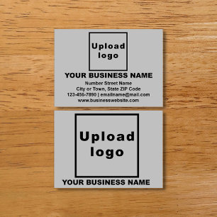 Business Brand on Grey Calling Card