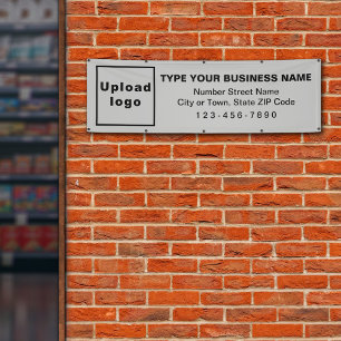 Business Brand on Grey Long Banner