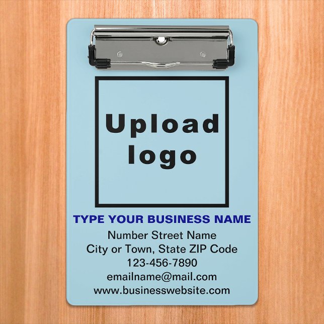 Business Brand on Light Blue Mini Clipboard (Creator Uploaded)