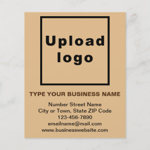 Business Brand on Light Brown Paper Sheet