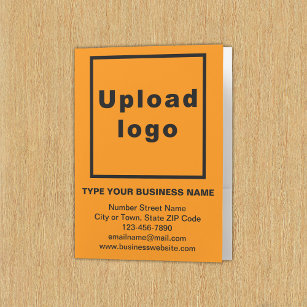 Business Brand on Orange Colour Pocket Folder