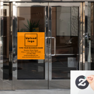 Business Brand on Orange Orange Square