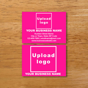 Business Brand on Pink Calling Card