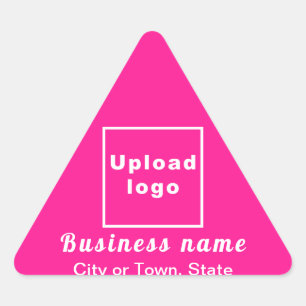 Business Brand on Pink Triangle Sticker