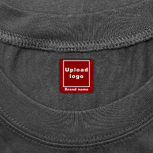 Business Brand on Red Square Clothing Label