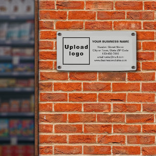 Business Brand on Small Grey Banner