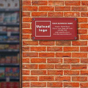 Business Brand on Small Red Banner