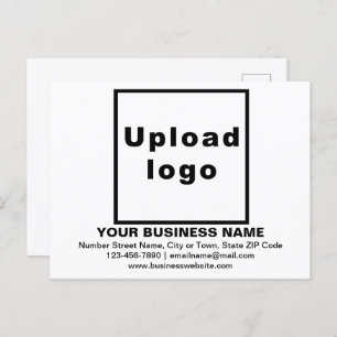 Business Brand on White Postcard