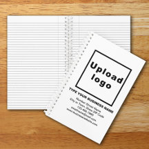Business Brand on White Spiral Notebook